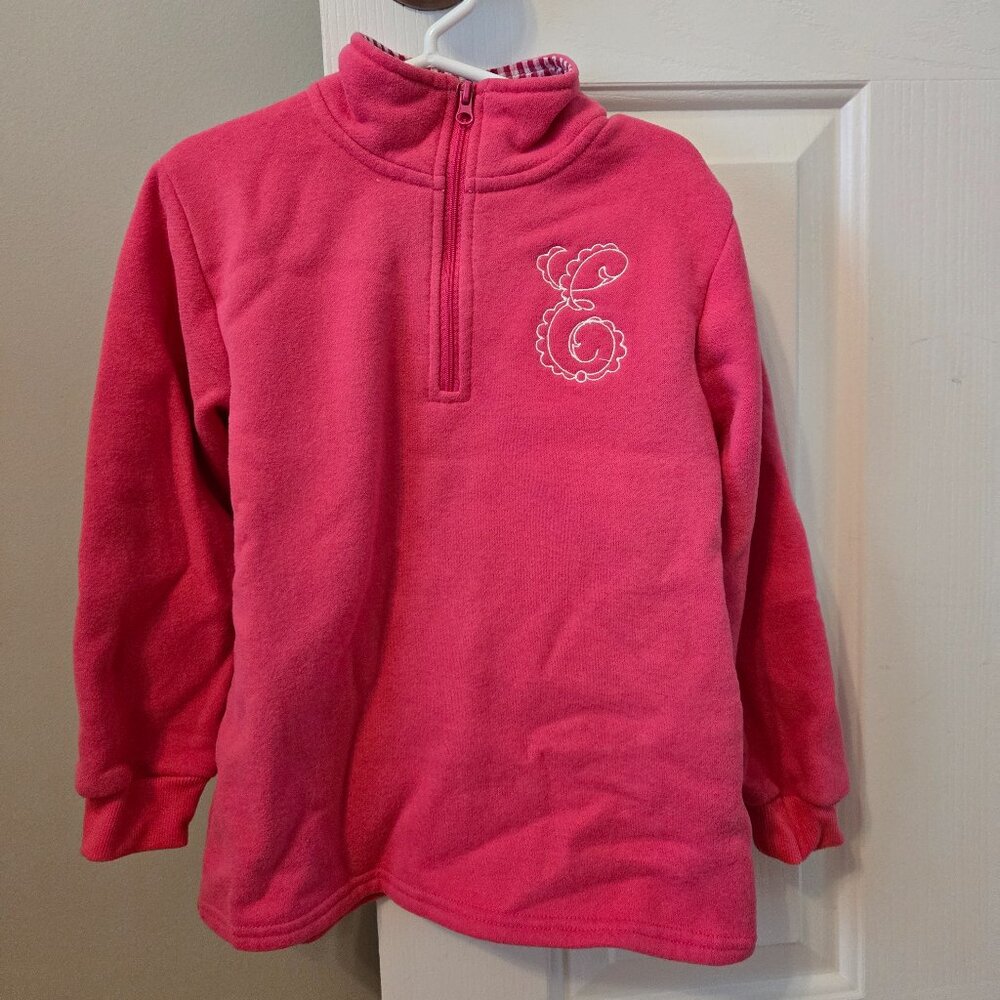 Girls NWOT Jellybean Girls size 5T Pink pullover with "E"